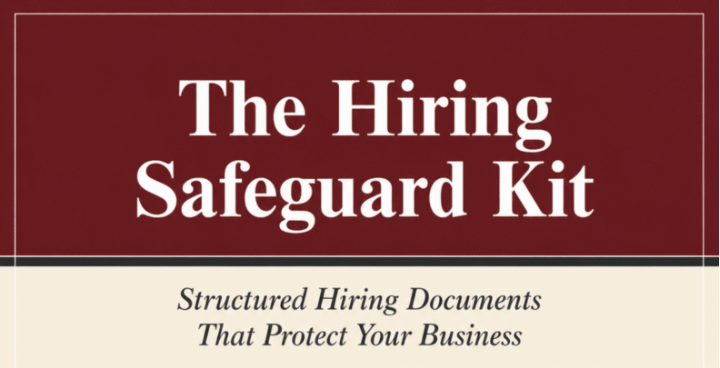 The Hiring Safeguard Kit | Structured Hiring Documents That Protect Your Business